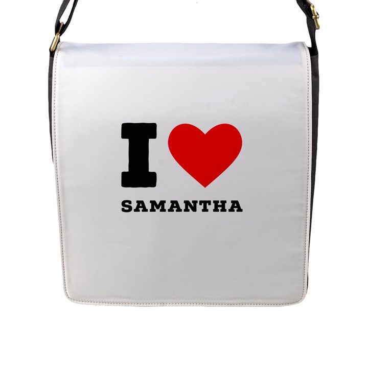 I love samantha Flap Closure Messenger Bag (L)