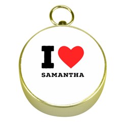 I Love Samantha Gold Compasses by ilovewhateva