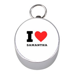 I Love Samantha Mini Silver Compasses by ilovewhateva