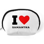 I love samantha Accessory Pouch (Medium) Back