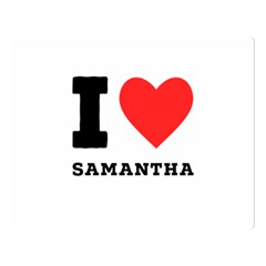 I Love Samantha Premium Plush Fleece Blanket (large) by ilovewhateva