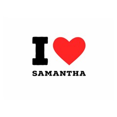 I Love Samantha One Side Premium Plush Fleece Blanket (extra Small) by ilovewhateva