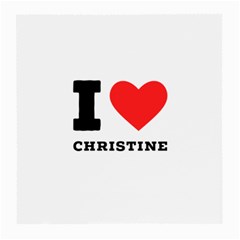 I Love Christine Medium Glasses Cloth (2 Sides) by ilovewhateva