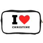 I love christine Toiletries Bag (Two Sides) Front