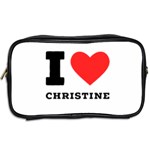 I love christine Toiletries Bag (Two Sides) Back