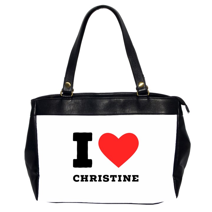 I love christine Oversize Office Handbag (2 Sides)