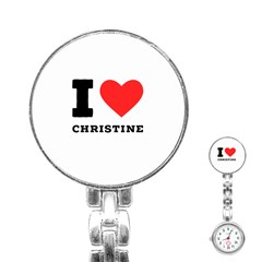 I Love Christine Stainless Steel Nurses Watch by ilovewhateva