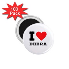 I Love Debra 1 75  Magnets (100 Pack)  by ilovewhateva