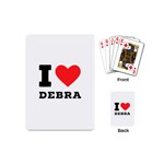 I love debra Playing Cards Single Design (Mini) Back