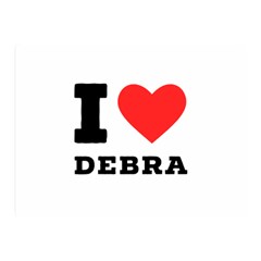 I Love Debra Premium Plush Fleece Blanket (mini) by ilovewhateva