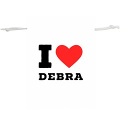 I Love Debra Lightweight Drawstring Pouch (xl) by ilovewhateva