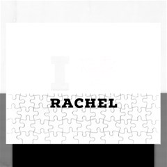 I Love Rachel Rectangular Jigsaw Puzzl by ilovewhateva