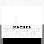 I love rachel Rectangular Jigsaw Puzzl Front