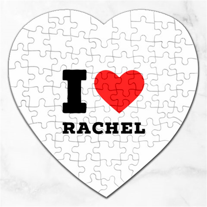 I love rachel Jigsaw Puzzle (Heart)