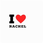 I love rachel Small Garden Flag (Two Sides) Front