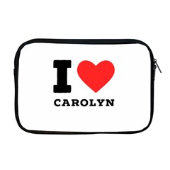 I Love Carolyn Apple Macbook Pro 17  Zipper Case by ilovewhateva