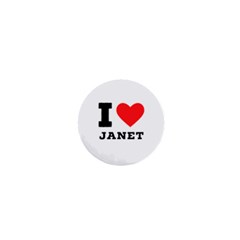 I Love Janet 1  Mini Buttons by ilovewhateva