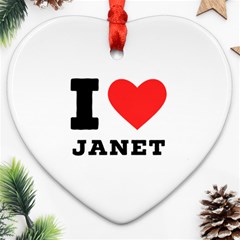 I Love Janet Ornament (heart) by ilovewhateva