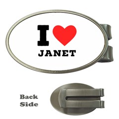 I Love Janet Money Clips (oval)  by ilovewhateva