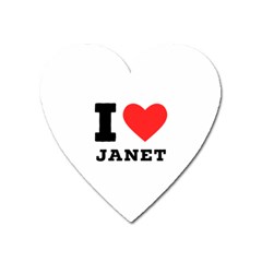 I Love Janet Heart Magnet by ilovewhateva