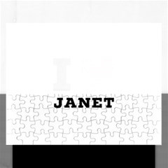 I Love Janet Rectangular Jigsaw Puzzl by ilovewhateva