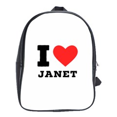 I Love Janet School Bag (large) by ilovewhateva