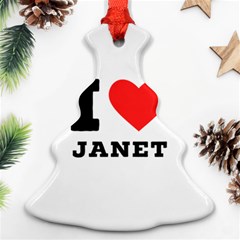 I Love Janet Christmas Tree Ornament (two Sides) by ilovewhateva