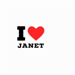 I Love Janet Small Garden Flag (two Sides) by ilovewhateva