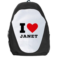 I Love Janet Backpack Bag by ilovewhateva