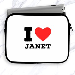 I Love Janet Apple Ipad 2/3/4 Zipper Cases by ilovewhateva