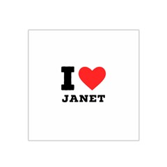 I Love Janet Satin Bandana Scarf 22  X 22  by ilovewhateva