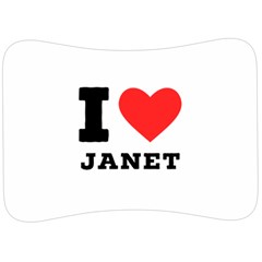 I Love Janet Velour Seat Head Rest Cushion by ilovewhateva