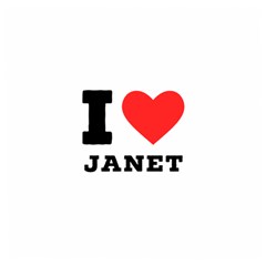 I Love Janet Wooden Puzzle Square by ilovewhateva