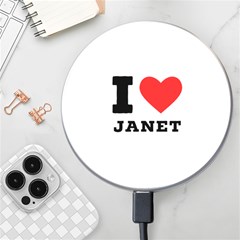 I Love Janet Wireless Fast Charger(white) by ilovewhateva