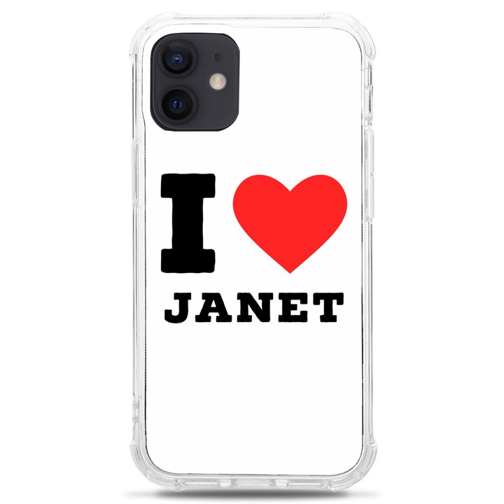 I love janet iPhone 12 mini TPU UV Print Case	