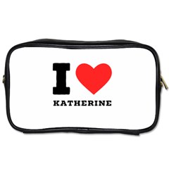 I Love Katherine Toiletries Bag (two Sides) by ilovewhateva