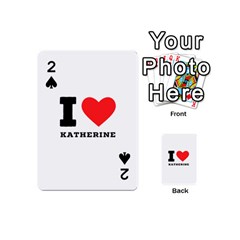 I Love Katherine Playing Cards 54 Designs (mini) by ilovewhateva