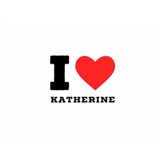 I Love Katherine One Side Premium Plush Fleece Blanket (extra Small) by ilovewhateva