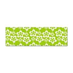 Lime Green Flowers Pattern Sticker Bumper (10 Pack) by GardenOfOphir