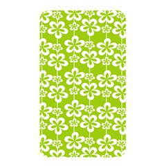 Lime Green Flowers Pattern Memory Card Reader (rectangular) by GardenOfOphir