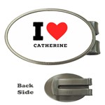 I love catherine Money Clips (Oval)  Front