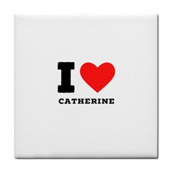 I Love Catherine Face Towel by ilovewhateva