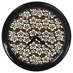 Pattern 109 Wall Clock (black) by GardenOfOphir