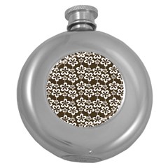 Pattern 109 Round Hip Flask (5 Oz) by GardenOfOphir