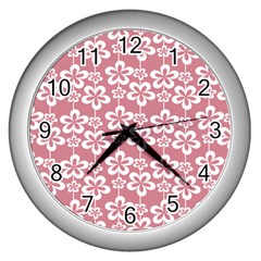 Pattern 107 Wall Clock (silver) by GardenOfOphir