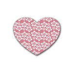 Pattern 107 Rubber Heart Coaster (4 pack) Front