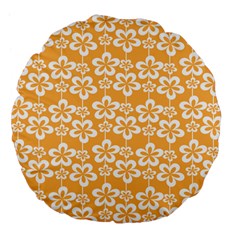 Pattern 110 Large 18  Premium Flano Round Cushions by GardenOfOphir