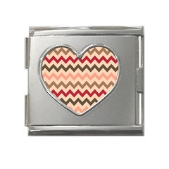 Pattern 112 Mega Link Heart Italian Charm (18mm) by GardenOfOphir