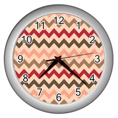 Pattern 112 Wall Clock (silver) by GardenOfOphir