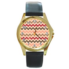 Pattern 112 Round Gold Metal Watch